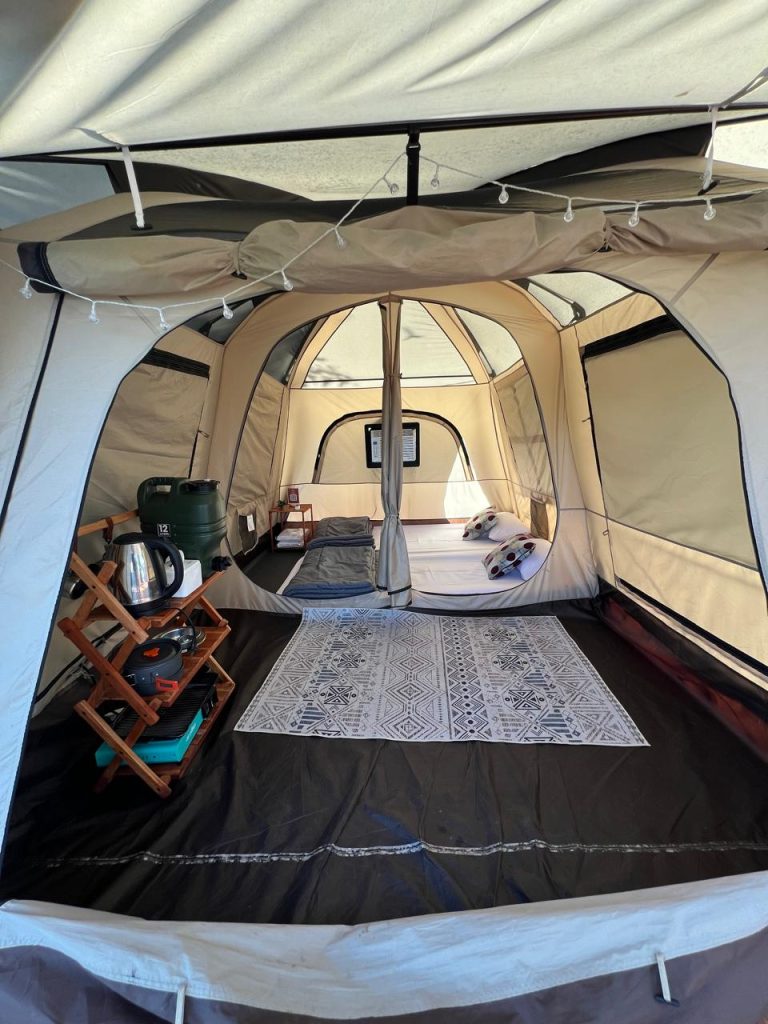 Interior dalam Tenda Rembulan | Sky Camp by HeHa Sky View