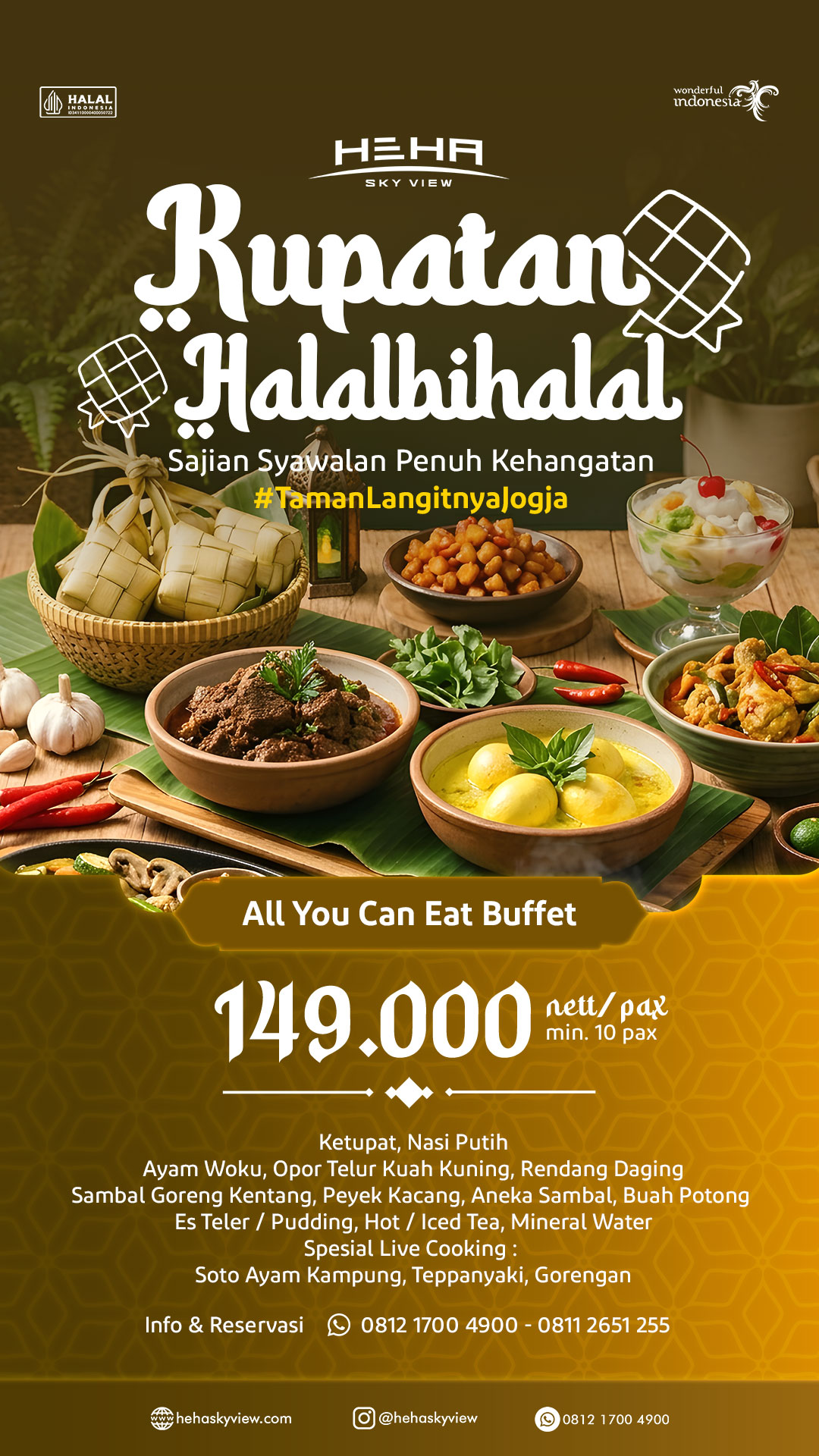 All you Can eat Syawwalan HeHa Sky View