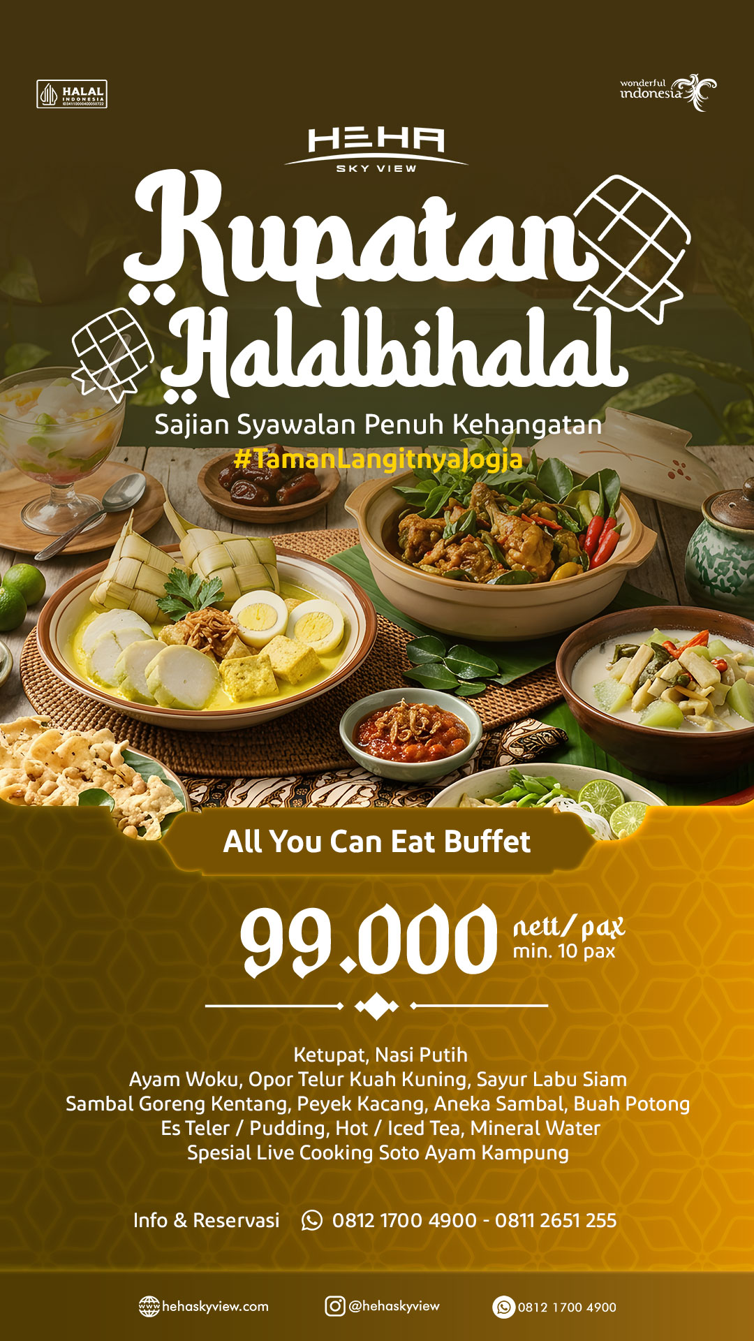 All you Can eat Syawwalan HeHa Sky View